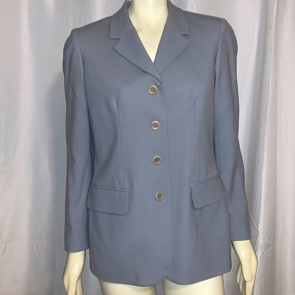 Liz Clairborne‎ Collection wool button-down vintage oversized blazer. Size 8
